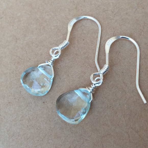 Sterling Silver Sundance Charm Aquamarine Earrings - Picture 3 of 7